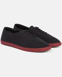 The Row Sneakers in canvas di cotone Nero