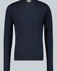 John Smedley Pullover Marcus in lana Blu