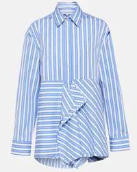 J.W.Anderson Camicia in cotone a righe Blu