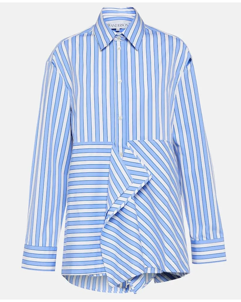 J.W.Anderson Camicia in cotone a righe Blu