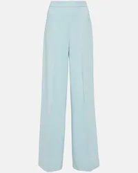 Joseph Pantaloni a gamba larga Alane in cady Blu