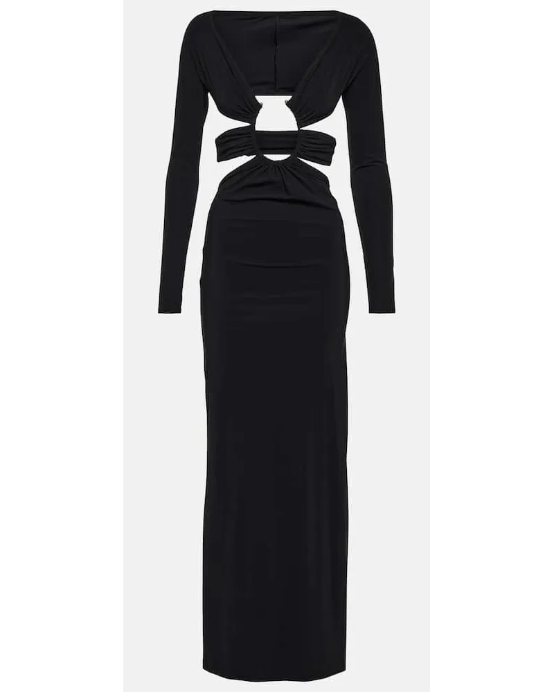 Christopher Esber Abito lungo Odessa con cut-out Nero