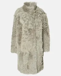 Yves Salomon Cappotto in shearling Beige