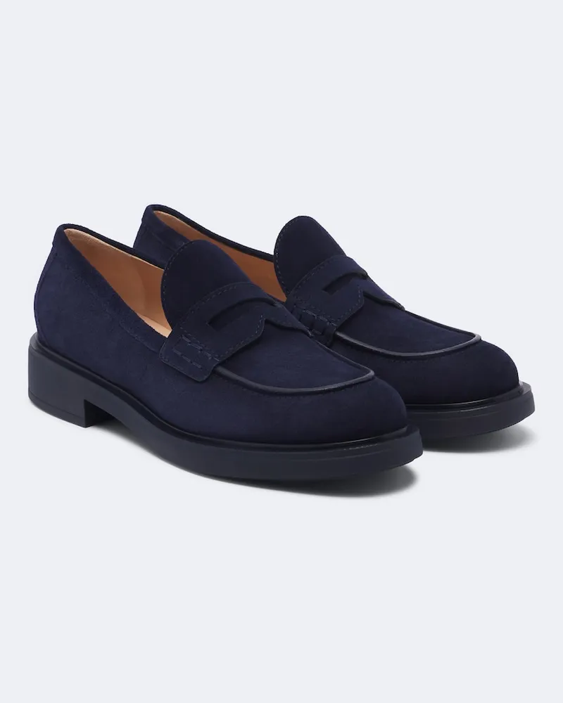 Gianvito Rossi Mocassini in suede Blu