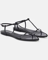 Jil Sander Sandali in nappa Nero