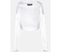 Dolce & Gabbana x Kim - Bolero in raso Bianco