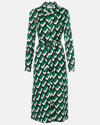 Diane von Furstenberg Abito midi Gizelle in jacquard Verde