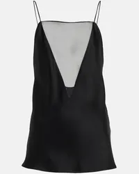 Stella McCartney Top in raso Nero