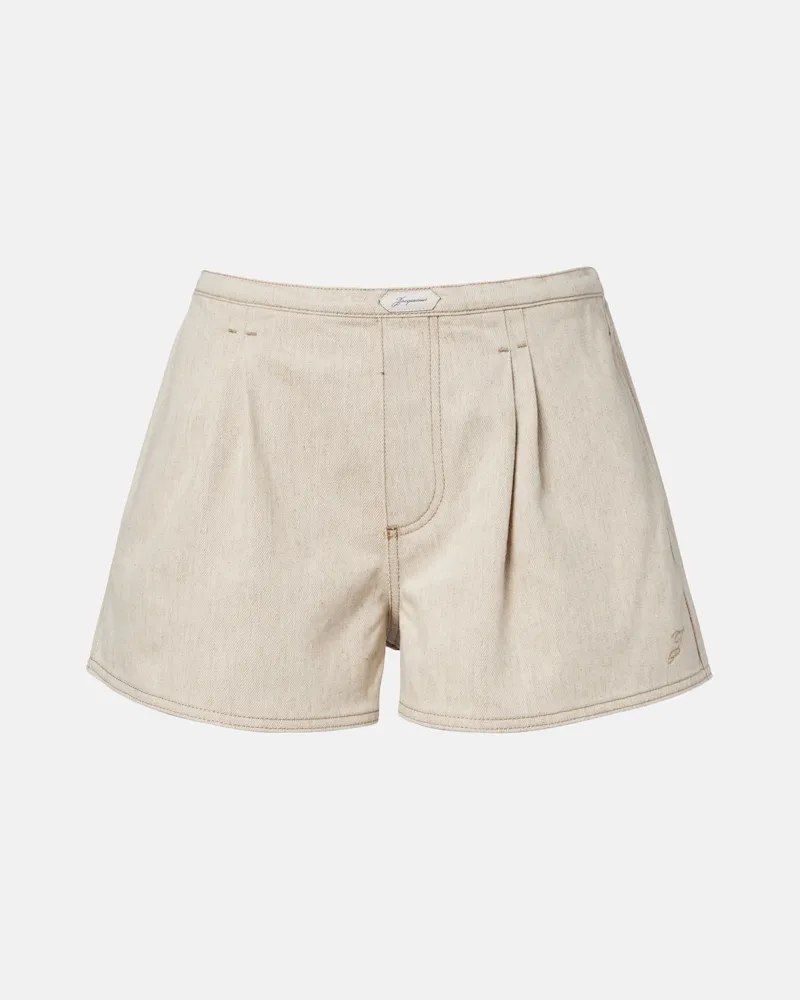 Jacquemus Shorts di jeans Amelo De-NÃ®mes Beige