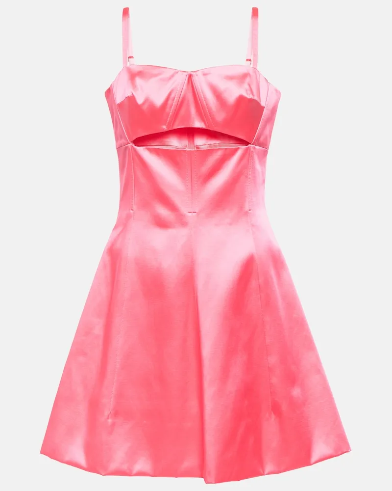 Patou Miniabito svasato in misto cotone Rosa