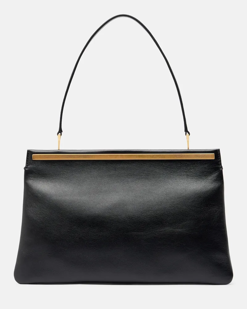 The Row Borsa a spalla Elise Medium in pelle Nero