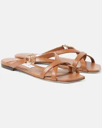 Jimmy Choo Sandali Jess in pelle Marrone