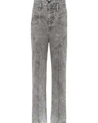 Isabel Marant Jeans regular Anastasia a vita alta Grigio