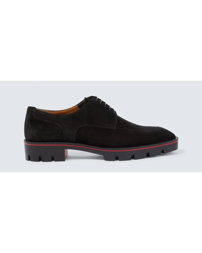 Christian Louboutin Stringate Davisol in suede Nero