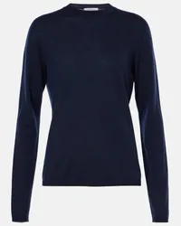 Max Mara Pullover Afelio in cashmere Blu