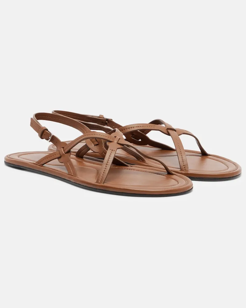 The Row Sandali Malick Strap in pelle Marrone