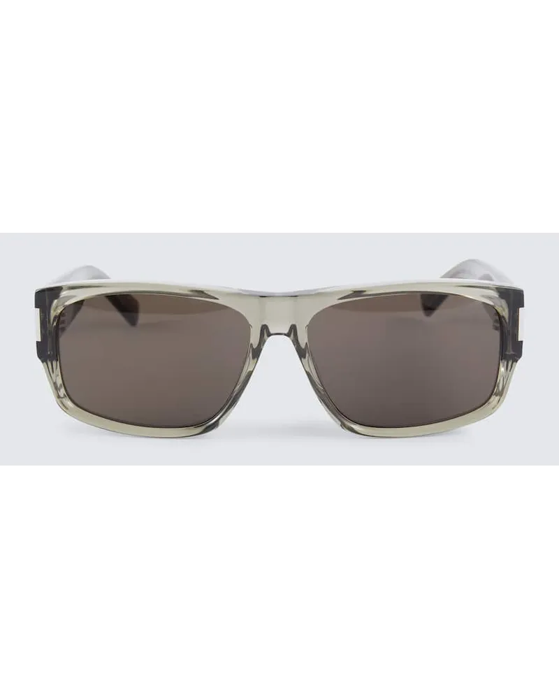 Saint Laurent Occhiali da sole squadrati SL 689 Marrone