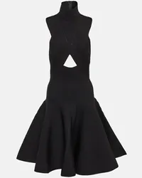 Alaïa Alaïa Miniabito a collo alto con cut-out Nero