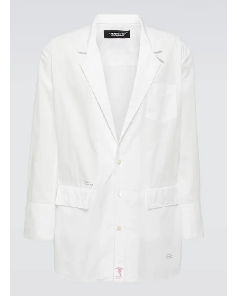 Undercover Giacca camicia in cotone Bianco