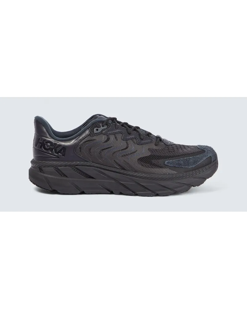 HOKA ONE ONE Sneakers Clifton LS in mesh con pelle Nero