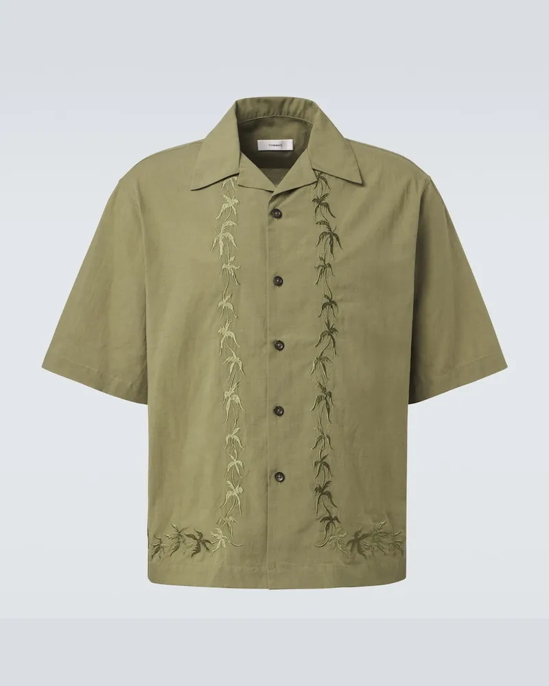 COMMAS Camicia bowling con ricamo Verde