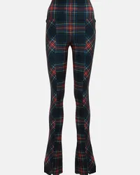 Norma Kamali Leggings Spat a quadri Multicolore