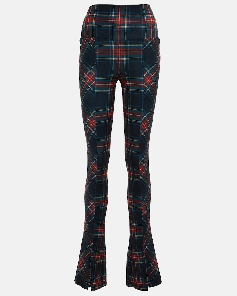 Norma Kamali Leggings Spat a quadri Multicolore