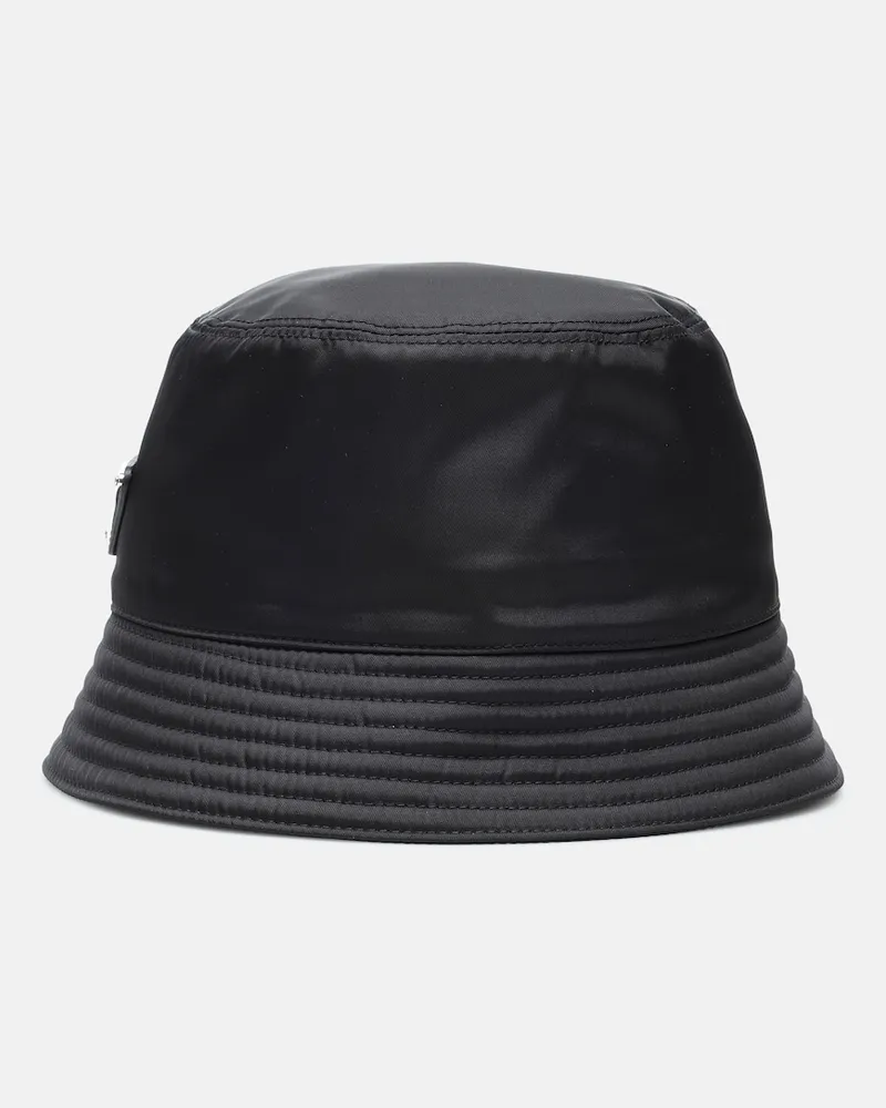 Prada Cappello da pescatore in Re-Nylon Nero