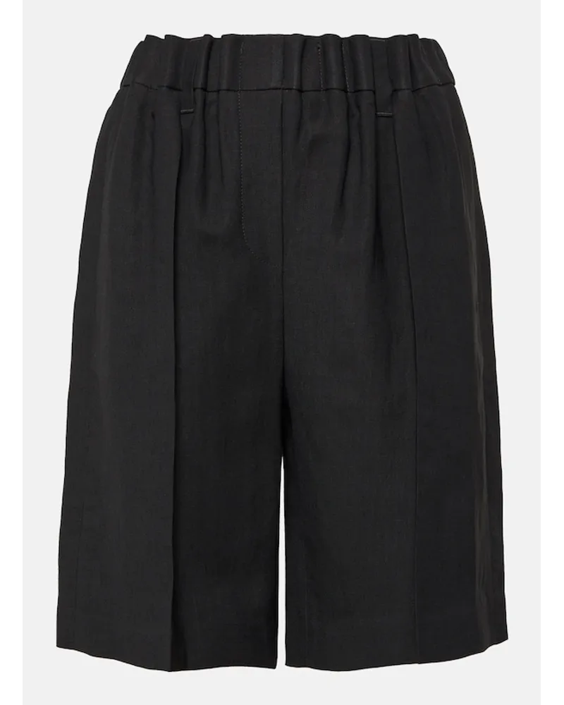 Brunello Cucinelli Shorts in twill Nero