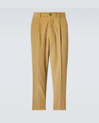 AMI Paris Pantaloni oversize in cotone Beige