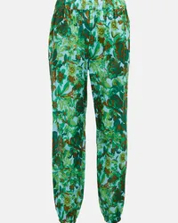 Tory Burch Pantaloni in voile con stampa Multicolore