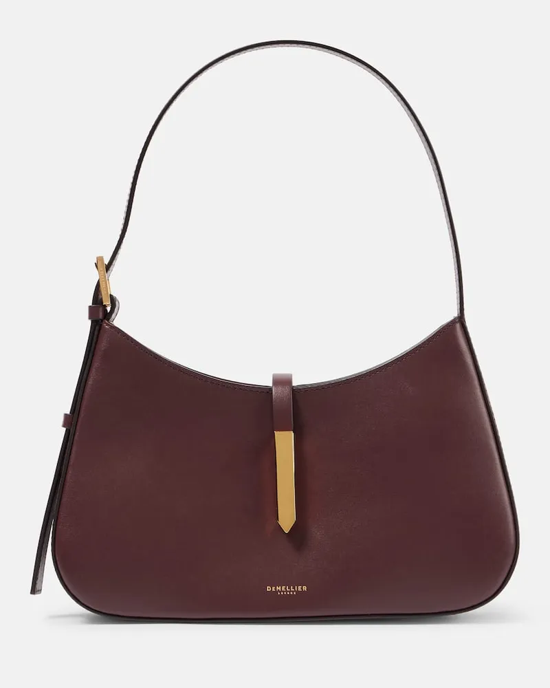 DeMELLIER Borsa a spalla Tokyo in pelle Borgogna