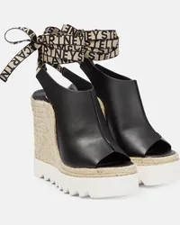 Stella McCartney Sandali espadrillas Gaia in similpelle Nero