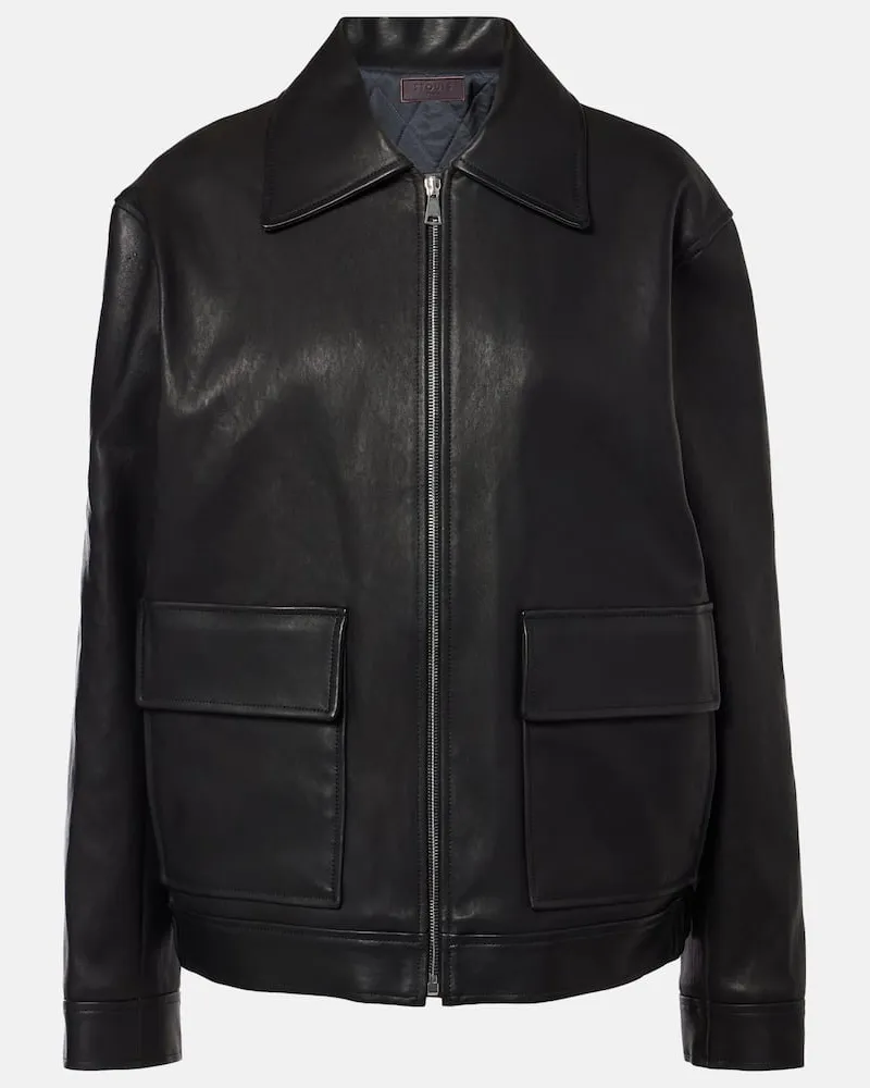 Stouls Giacca Arthur in pelle Nero