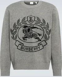 Burberry Pullover Irving in lana Grigio