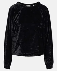 Isabel Marant Top Dabia in velluto Nero