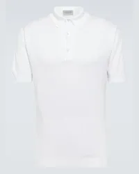 John Smedley Polo Adrian in cotone Bianco