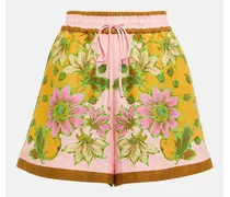Alémais Shorts Winnie in lino a fiori