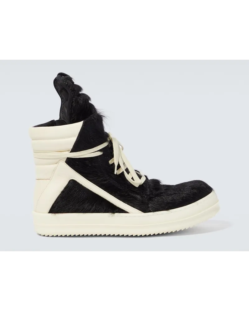 Rick Owens Sneakers Geobasket in pelle Nero