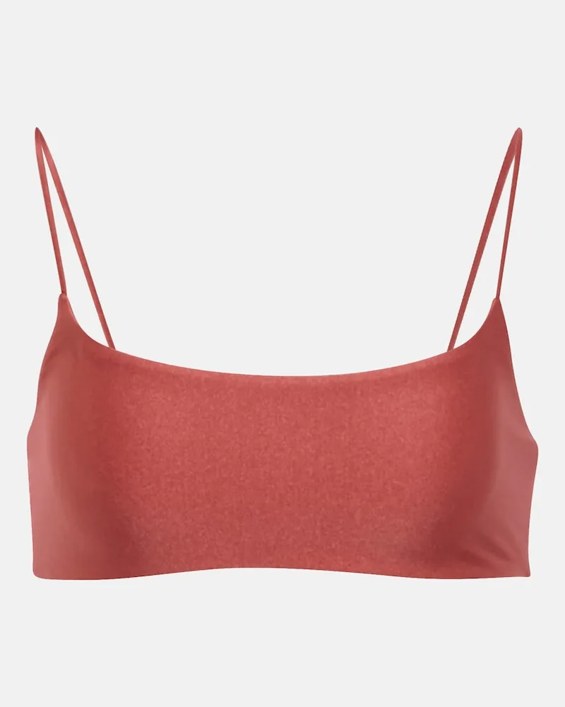 JADE SWIM Top bikini Muse Scoop Rosa