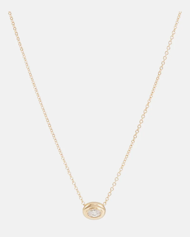 Melissa Kaye Collana Lenox Reign in oro 18kt con diamante Oro