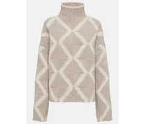 Pullover Argyle in lana con intarsi