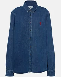 AMI Paris Camicia di jeans Ami De Cœur Blu