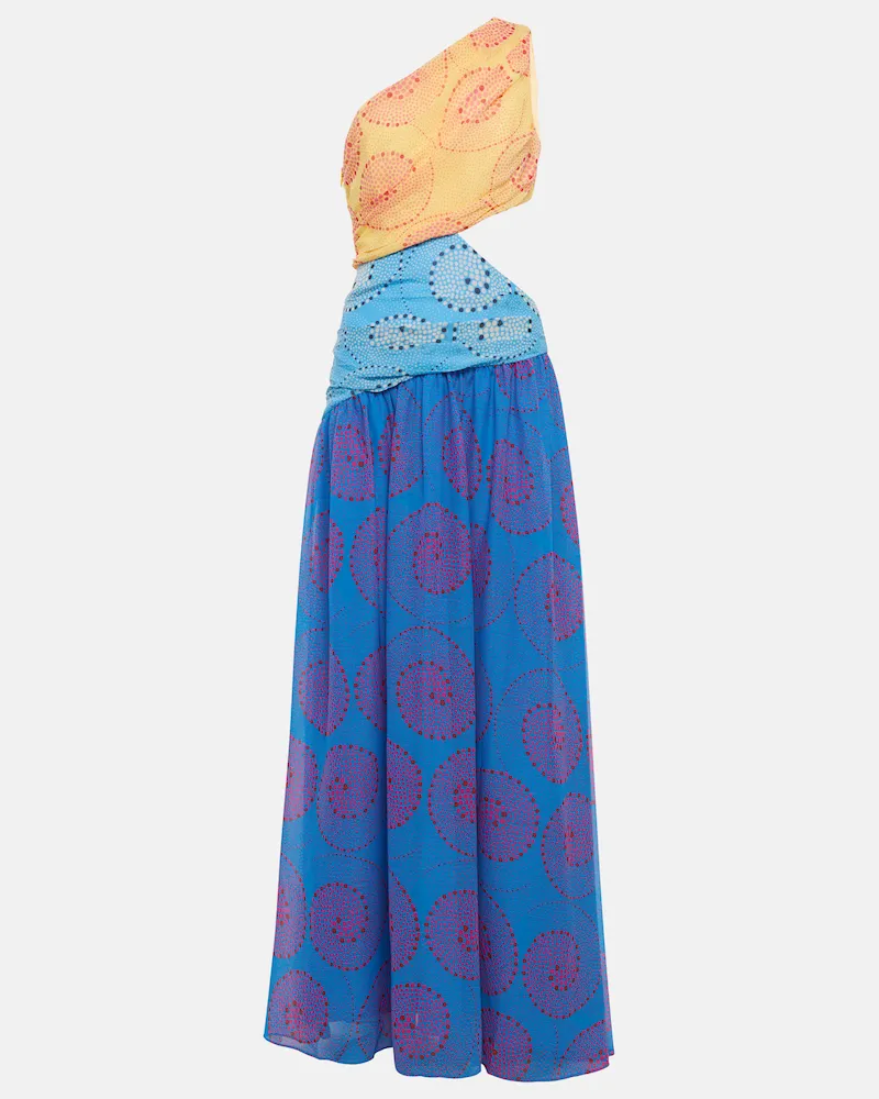STAUD Abito lungo Ashlyn in chiffon Multicolore