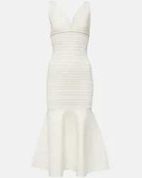 Victoria Beckham Abito midi in jersey Bianco