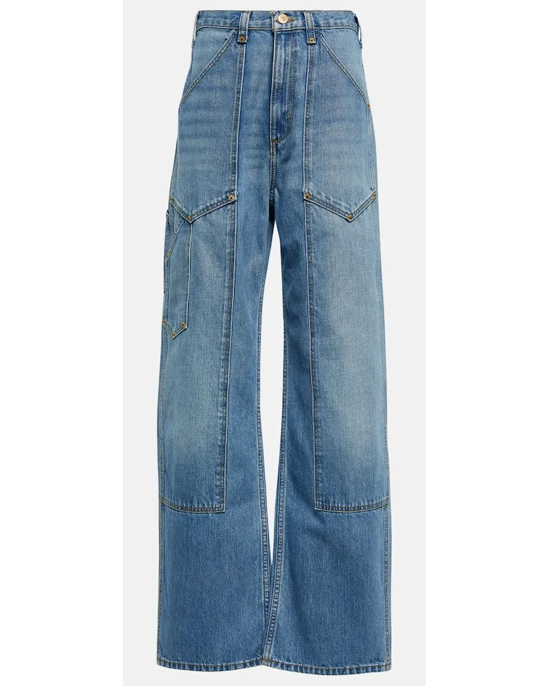RE/DONE Jeans Super High Workwear Blu
