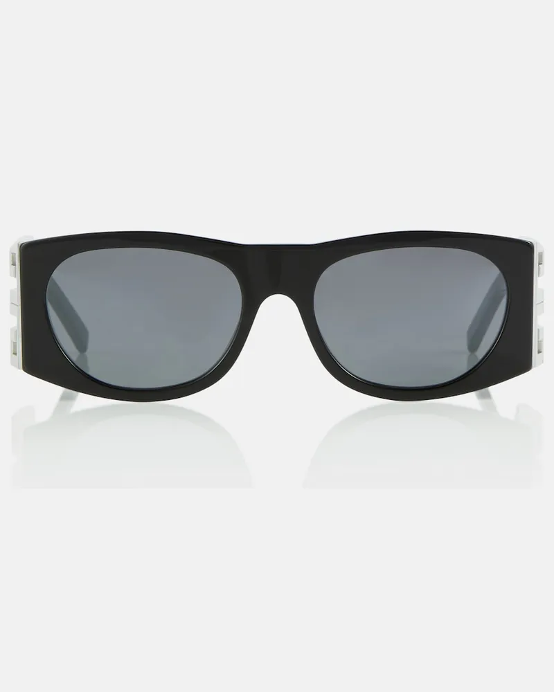 Givenchy Occhiali da sole rettangolari 4G Nero