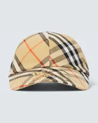 Burberry Cappello da baseball Burberry Check Beige