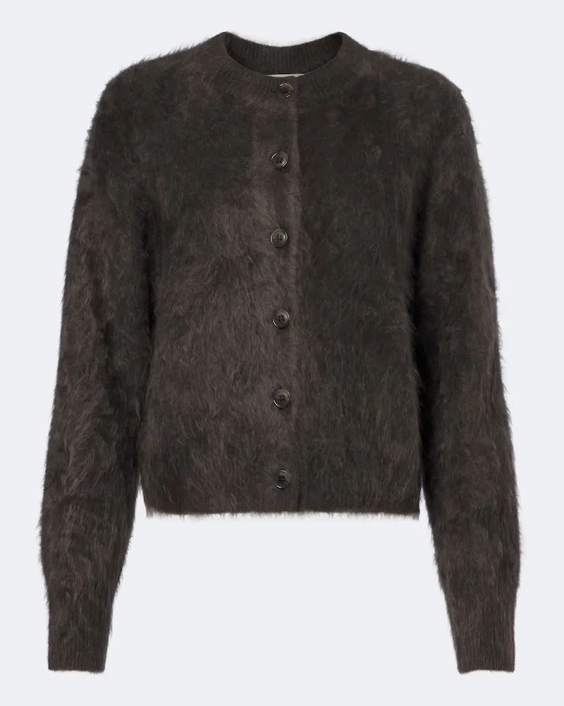 Lisa Yang Cardigan Azalea in cashmere Marrone
