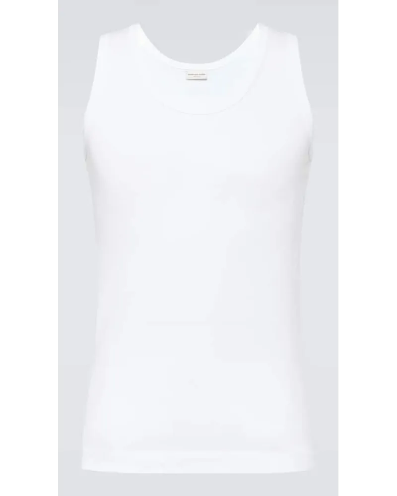 Dries van Noten Tank top in cotone Bianco